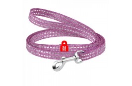 Collar WAUDOG Re-cotton світловідбиваючий повідець для собак та котів (фіолетовий) XS