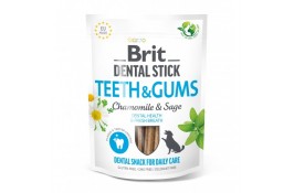 Brit Dental Stick Teeth & Gums ласощі для зубів собак з ромашкою та шавлією 251г