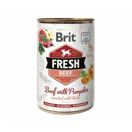 Brit Fresh Beef with Pumpkin з яловичиною та гарбузом для собак 400g