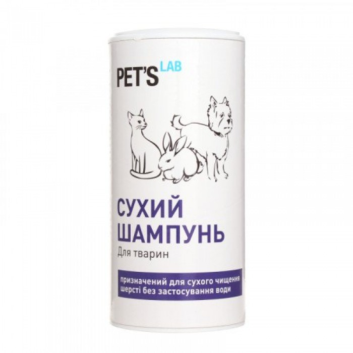 Collar Pet's Lab сухий шампунь для собак, котів і гризунів 180 г