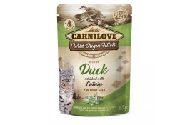 Carnilove Cat Pouch влажный корм для кошек с уткой и кошачьей мятой 85 г