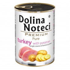 Dolina Noteci Premium Pure для собак алергіків з індичкою та картоплею 400 г