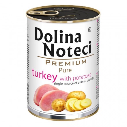 Dolina Noteci Premium Pure для собак алергіків з індичкою та картоплею 400 г