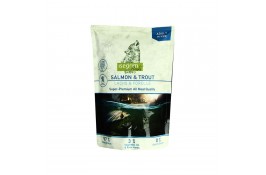 ISEGRIM Pouch Roots Salmon & Trout Лосось та форель з топінамбуром, сафлоровим маслом та річними травами 410г