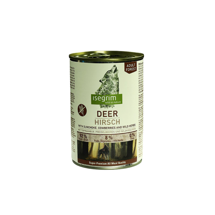 ISEGRIM Deer with Sunchoke, Cowberries & Wild Herbs Оленина з топінамбуром, брусницею та дикорослими травами 400г