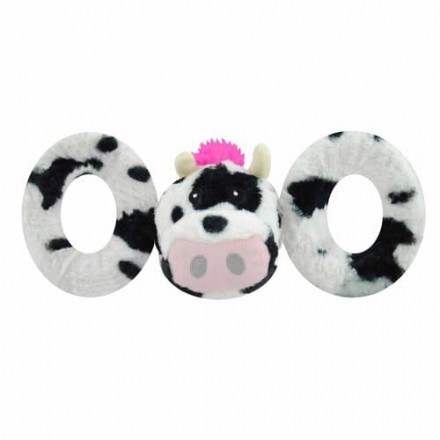 Jolly Pets TUG-A-MAL игрушка для собак коровка с пищалкой d 8-12 см / h 27-30 см