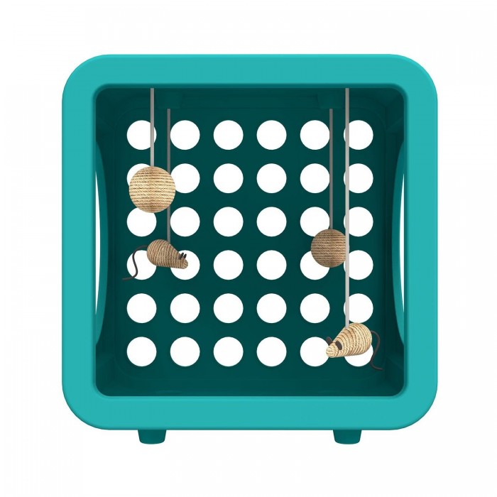 Jolly Pets Kitty Kasa Recreation игровая зона для забав и отдыха кота (сине-зеленая)