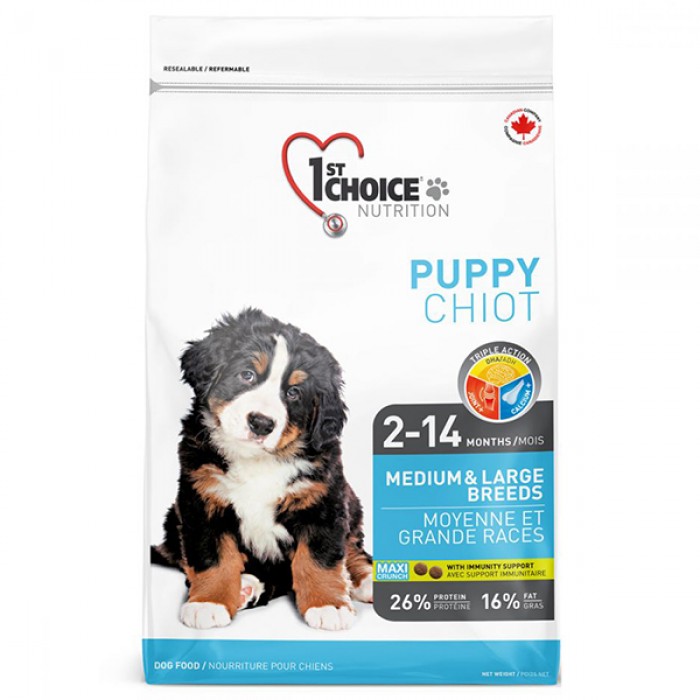 1st Choice Puppy Medium & Large Chicken сухий корм для цуценят середніх та великих порід 15 кг
