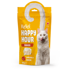 Reflex Happy Hour лакомство для привередливых котов с курицей и сыром 60г