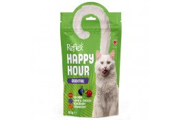 Reflex Happy Hour лакомство для кошек с лососем, ягненком, курицей, черникой и клюквой, коктейль 60г