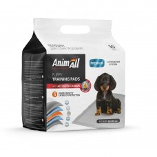 AnimAll Puppy Training Pads пелюшки для собак та цуценят з активованим вугіллям 60×90 см 50 шт