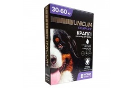 Unicum COMPLEX капли от блох, клещей и гельминтов на холке для собак 30-60 кг