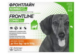 Frontline Combo (Фронтлайн Комбо) S капли п\п для собак от 2 до 10кг.