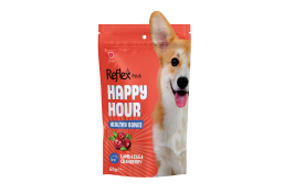 Reflex Plus Happy Hour ласощі для собак з ягням, яйцями та журавлиною, здорові кістки 60г