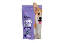 Reflex Plus Happy Hour ласощі для собак з ягням та чорницею, заспокійливі 60г