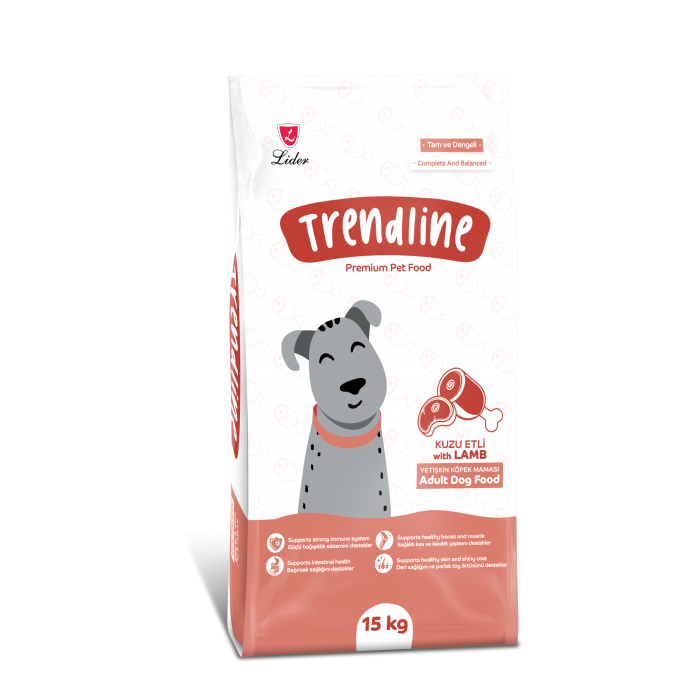 Trendline (Трендлайн) Повноцінний та збалансований сухий корм для собак з ягням та рисом 15кг.