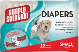 Simple Solution Disposable Diapers Small подгузники для собак S 12 шт