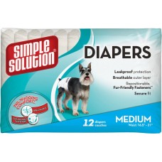 Simple Solution Disposable Diapers Medium подгузники для собак M 12 шт