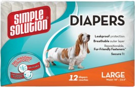 Simple Solution Disposable Diapers Large подгузники для собак L 12 шт