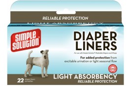 Simple Solution Disposable Diaper Liners-Light Flow прокладки для собак 22 шт