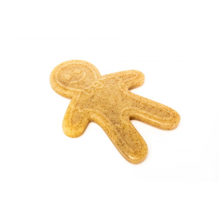 Игрушка SodaPup Nylon Gingerbread Man – Brown (Нейлон Джинджербрэд Мен Браун) «Имбирный пряник», коричневый