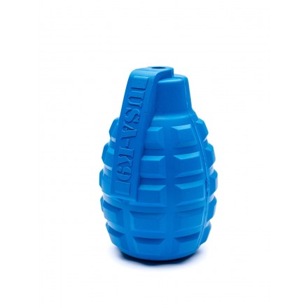 Игрушка SodaPup Grenade – Blue (Гринад Блу) «Граната», синяя XL
