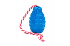 Игрушка SodaPup Grenade Reward Toy – Blue (Гринад Ревард Той Блу) «Граната на веревке», синяя M