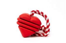 Игрушка SodaPup Heart on a String (Херт-он-а-Стринг) «Сердце на веревке», красное