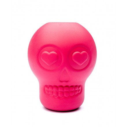Игрушка SodaPup Skull Treat Dispenser – Pink (Скулл Трит Диспенсер Пинк) «Череп», розовый L