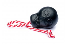 Игрушка SodaPup Magnum Skull Reward Toy – Black (Магнум Скулл Ревард Той Блек) «Череп на веревке», черный L