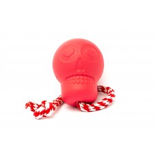 Игрушка SodaPup Skull Reward Toy – Pink (Скулл Ревард Той Пинк) «Череп на веревке», розовый L