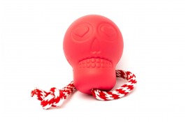 Игрушка SodaPup Skull Reward Toy – Pink (Скулл Ревард Той Пинк) «Череп на веревке», розовый L