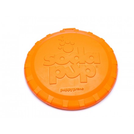 Iграшка SodaPup Bottle Top Flyer – Orange (Ботл Топ Флаер Орандж) «Фризбі», помаранчева L
