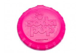 Игрушка SodaPup Puppy Bottle Top Flyer – Pink (Паппи Ботл Топ Флаер Пинк) «Фрисби», розовая
