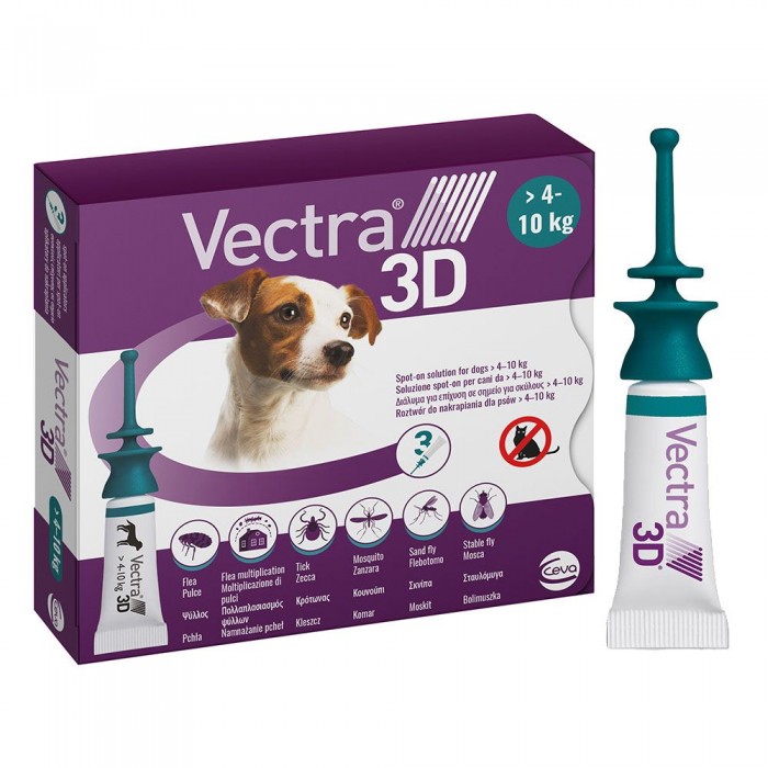 VECTRA 3D (Вектра 3D) краплі на холку для собак від 4 до 10 кг