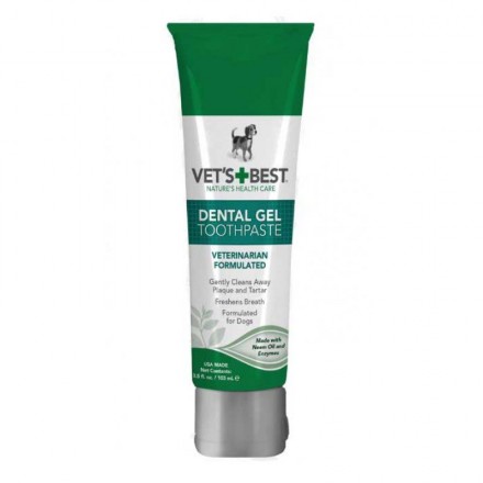 VET`S BEST Dental Gel зубная паста для ухода за полостью рта собак 103 мл