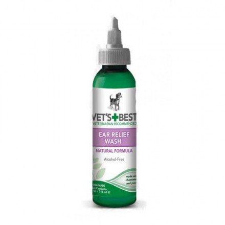 VET`S BEST Ear Relief Wash жидкое очищающее средство для ушей собак 103 мл
