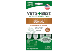 VET`S BEST Flea&Tick Drops Small капли от блох и клещей для собак до 7 кг (1,6 мл х 4)