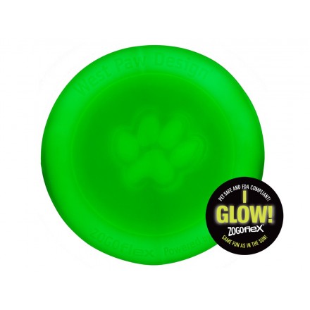 Іграшка для собак Zisc Flying Disc (Зiскс Флаiнг Дiск) Фрісбі Світиться S (17 см)  