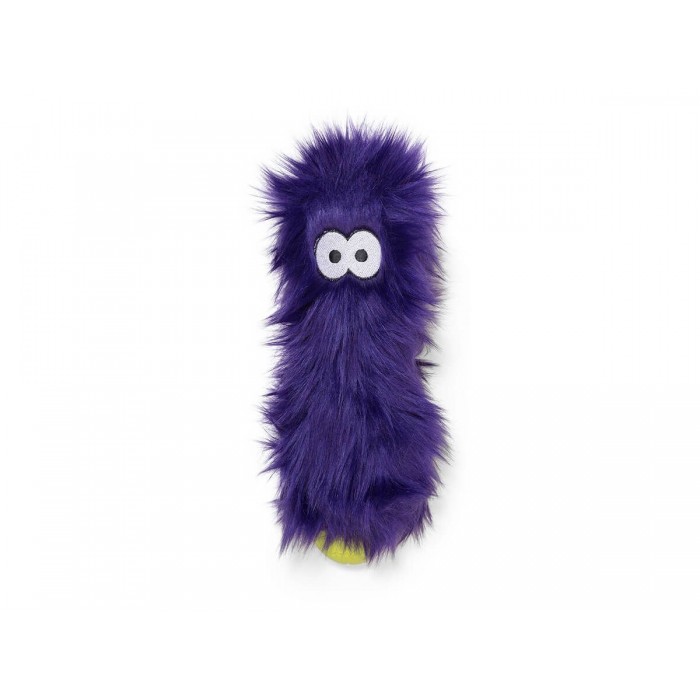 Iграшка-пищалка для собак Кастер пухнастий Фіолетова