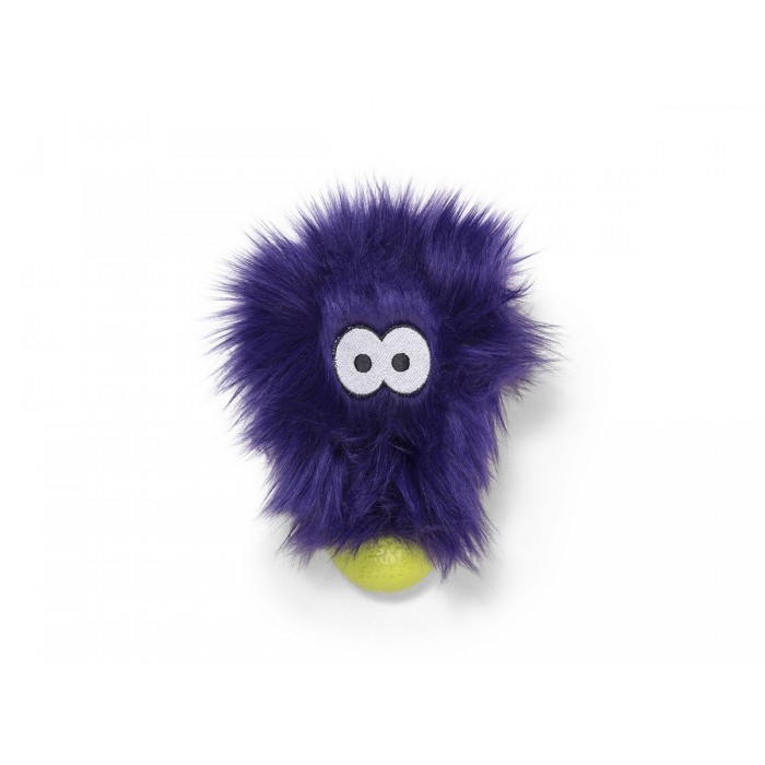 Iграшка-пищалка для собак Роузбуд пухнастий Фіолетова