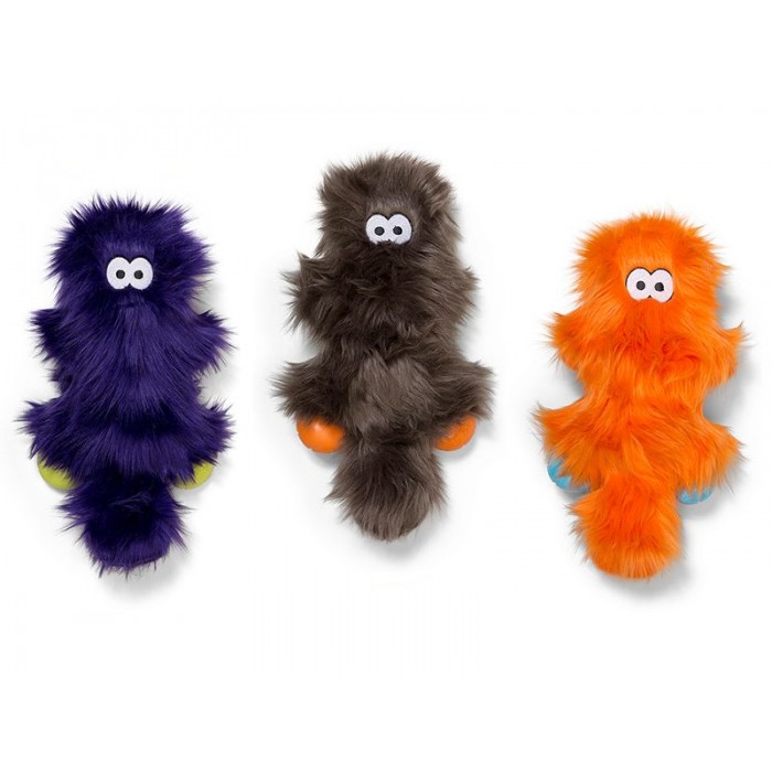 Iграшка-пищалка для собак Сандерс пухнастий Оранжева