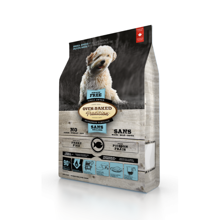 Oven-Baked Tradition повністю збалансований беззерновий сухий корм для собак малих порід зі свіжого м’яса риби 2,27кг.