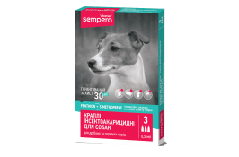Sempero (Семперо) п/б капли на холку для собак малых и средних пород 0.5мл.