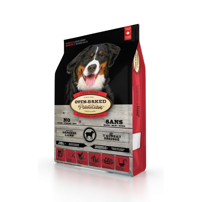 Oven-Baked Tradition повністю збалансований сухий корм для собак великих порід зі свіжого м’яса ягня 11.34 кг