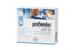 Bayer Profender (Профендер) краплі для котів від 2.5 до 5 кг. 0.7мл.