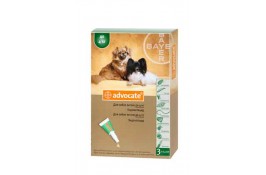 Bayer Advocate до 4 кг. (Адвокат) краплі п\п для собак 0.4мл.