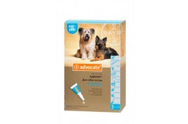 Bayer Advocate 4-10 кг. (Адвокат) краплі п\п для собак 1мл.