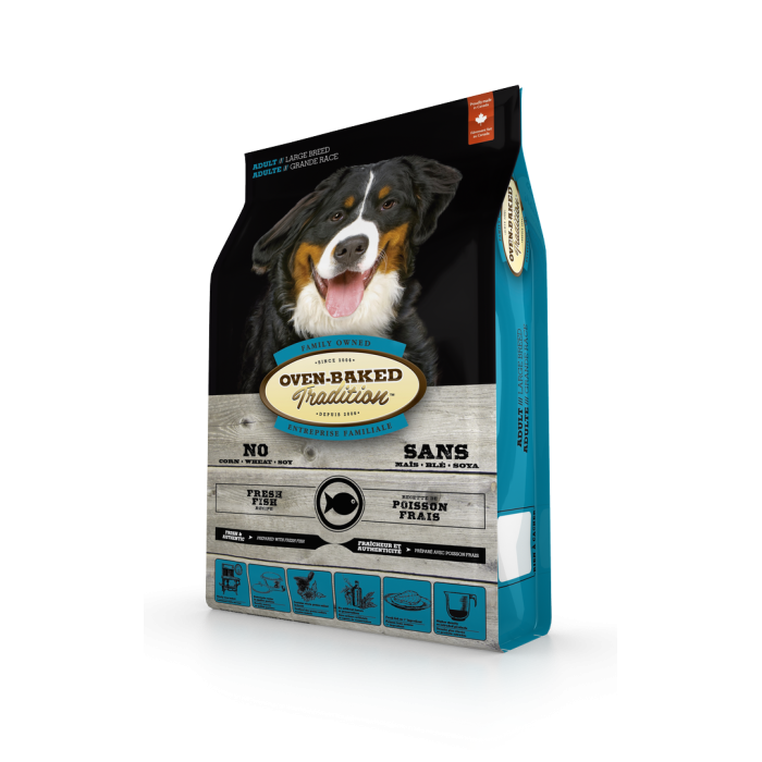 Oven-Baked Tradition повністю збалансований сухий корм для собак великих порід зі свіжого м’яса риби 11.34 кг