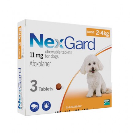 NexGard (НексГард) S таблетки п\п для собак от 2 до 4кг.